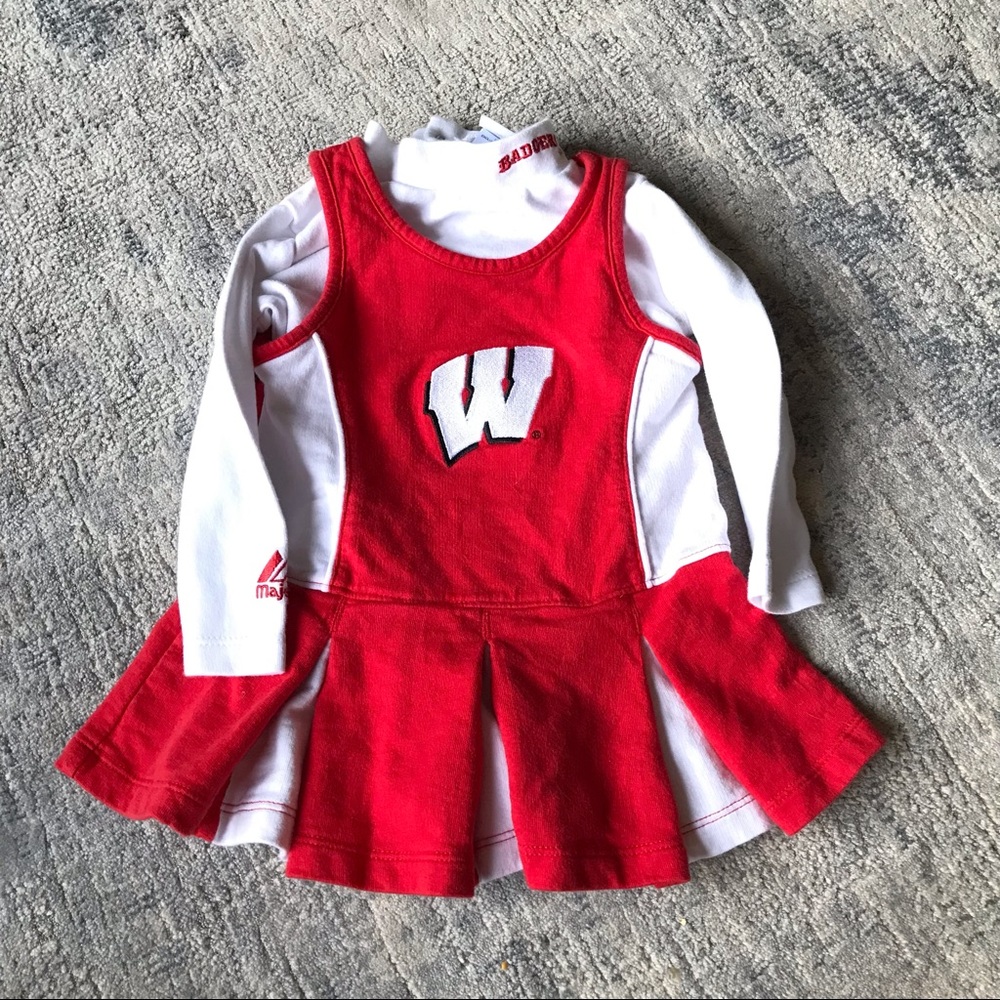 Wisconsin Badgers Red Cheer Dress - 18 months